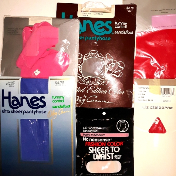Colored Tights Hosiery Bundle of 6 Pair NWT - Picture 2 of 5